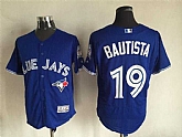 Toronto Blue Jays #19 Jose Bautista 40TH Season Patch Blue 2016 Flexbase Collection Stitched Jersey,baseball caps,new era cap wholesale,wholesale hats